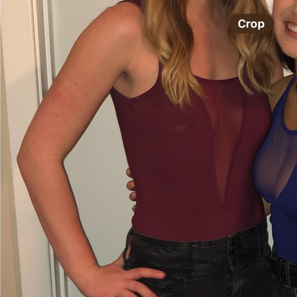 Plunge neck bodysuit